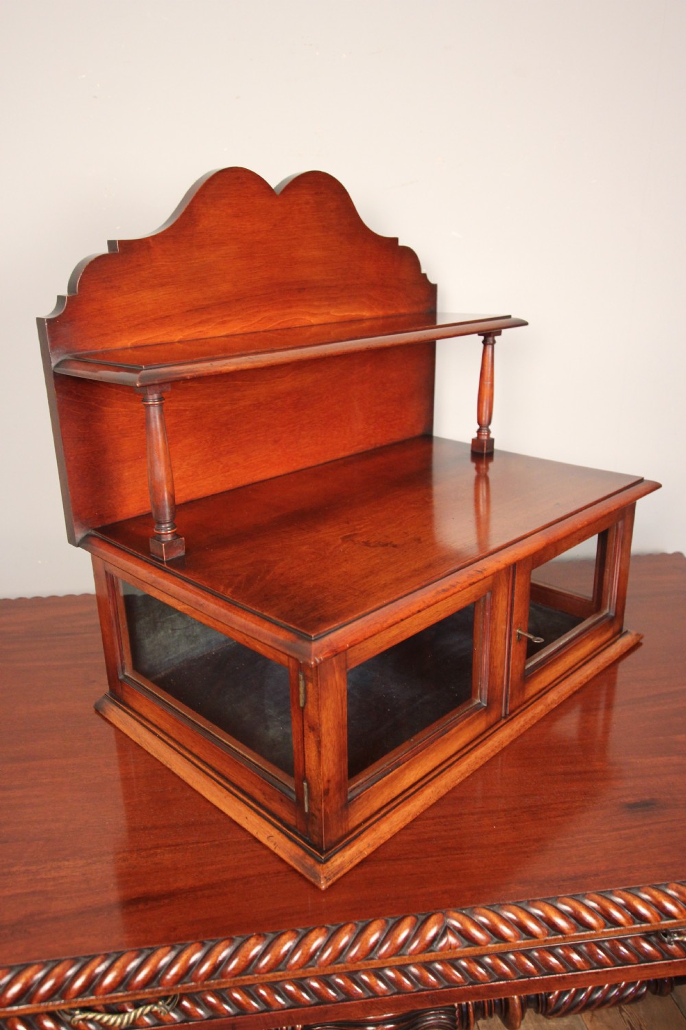 19th C Mahogany Table Top Display Cabinet View III