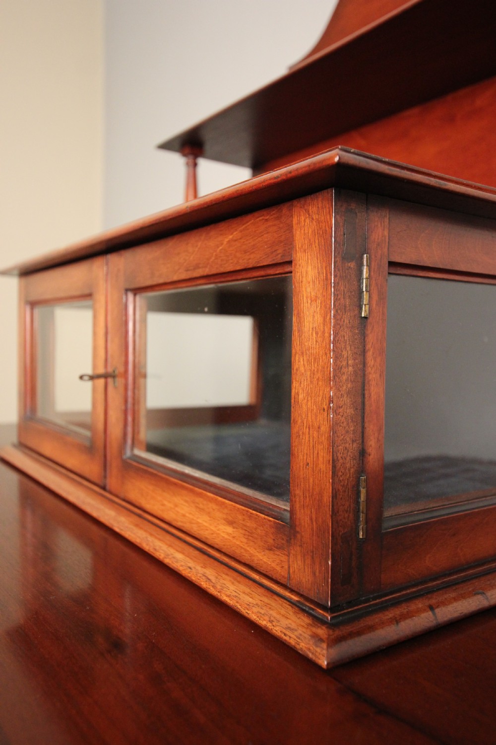 19th C Mahogany Table Top Display Cabinet View V
