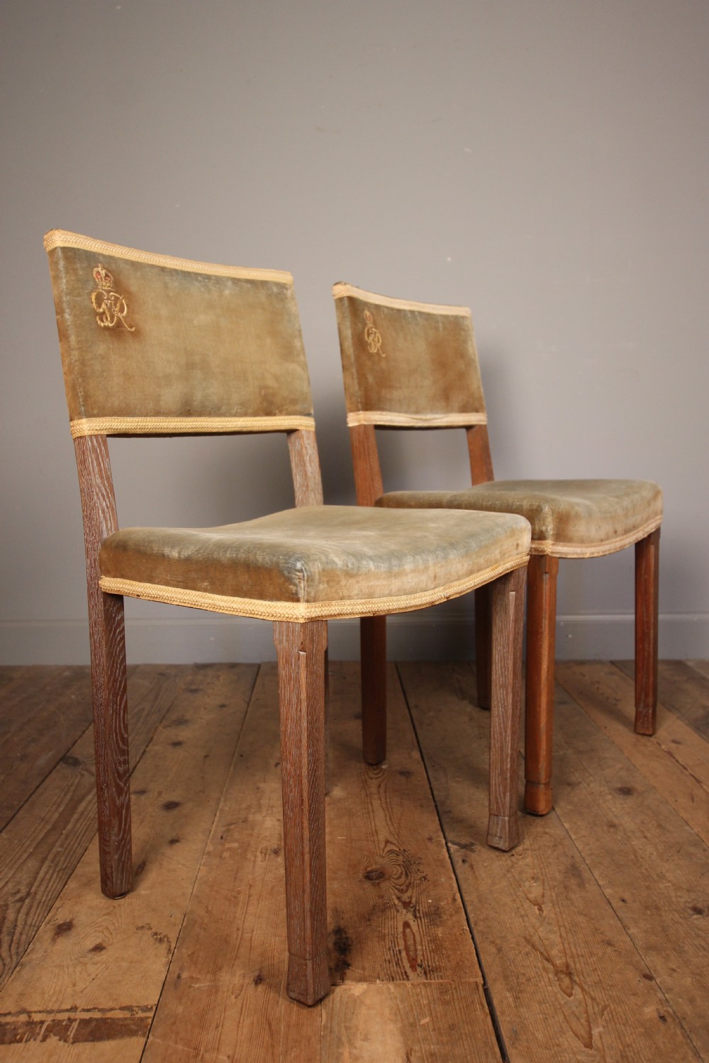Fabulous Pair of George VI Coronation Chairs View IV