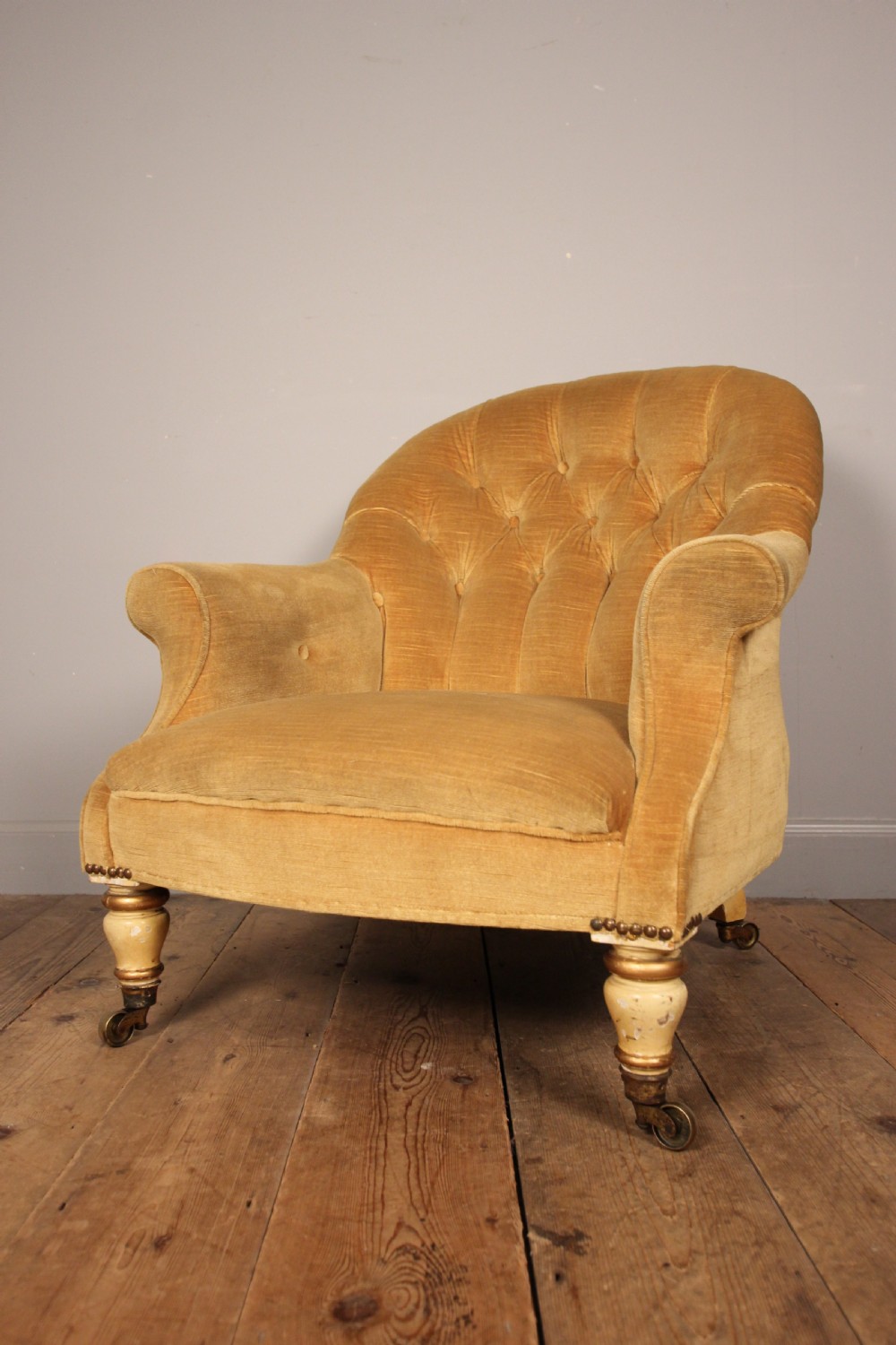 Superb Quality 19th C Gilt & Gesso Armchair View II