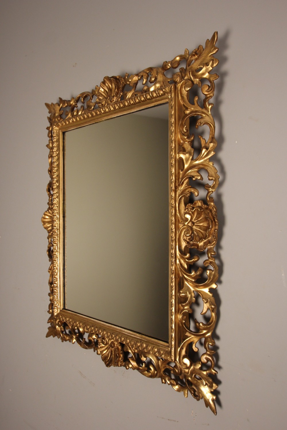 19th C Giltwood Florentine Mirror View III