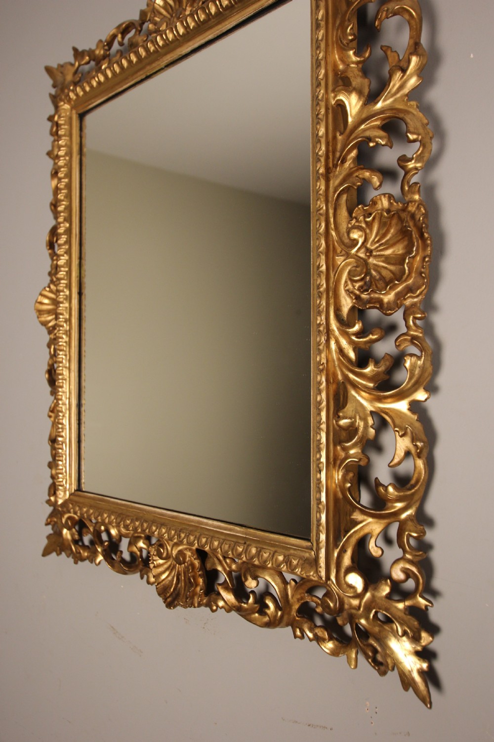 19th C Giltwood Florentine Mirror View IV