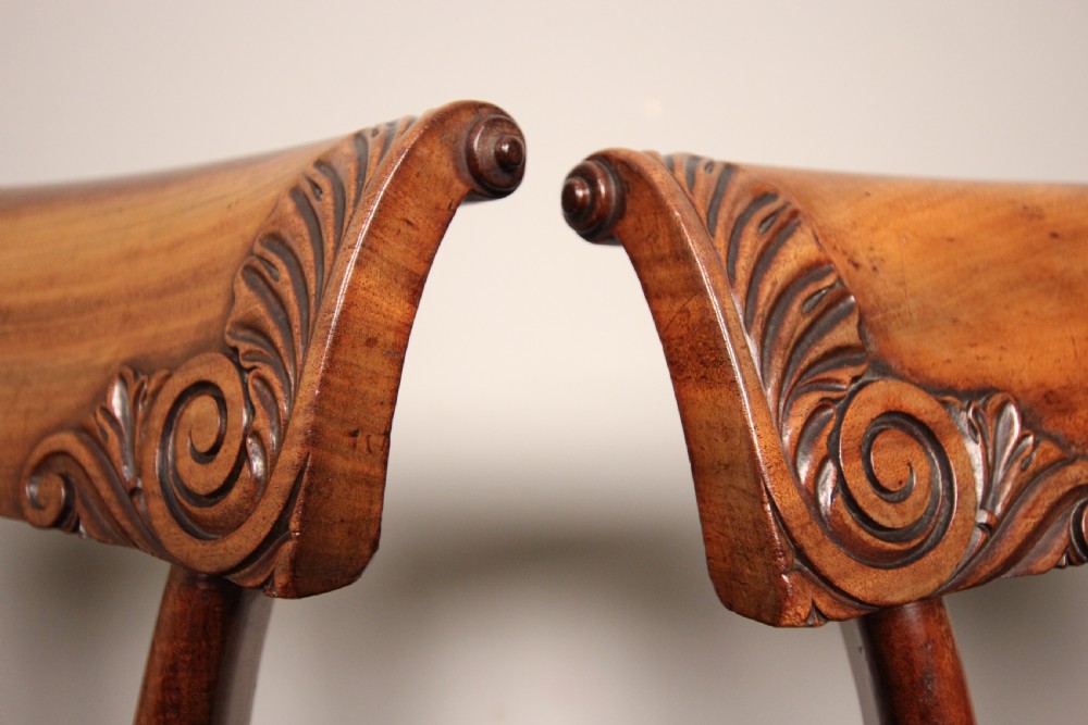 Stunning Pair of George IV Mahogany Side Chairs View VI