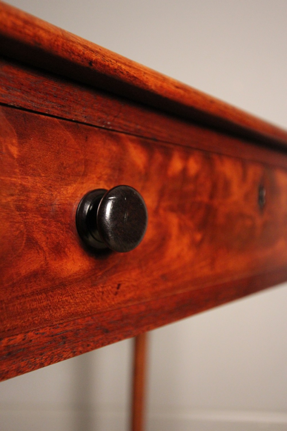 19th C Mahogany Single Drawer Side Table View VI