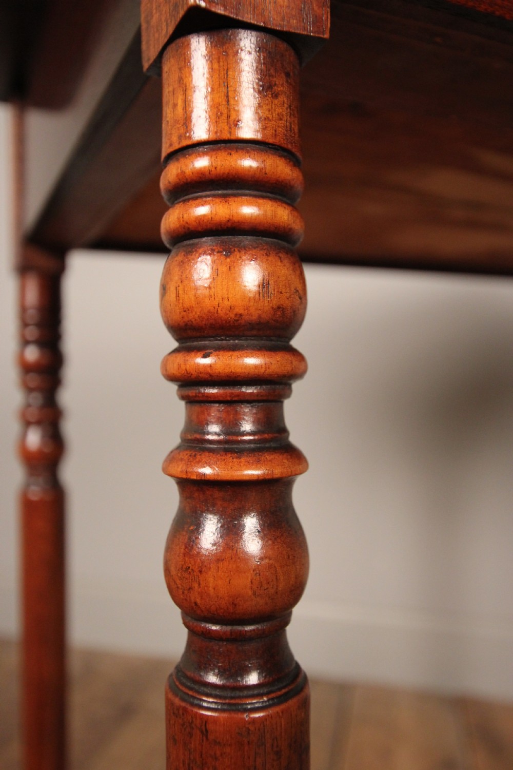 19th C Mahogany Single Drawer Side Table View VIII