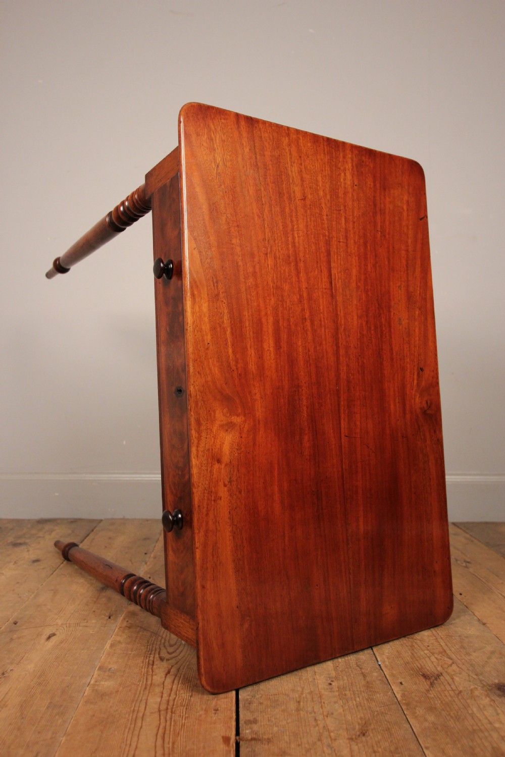 19th C Mahogany Single Drawer Side Table View IX