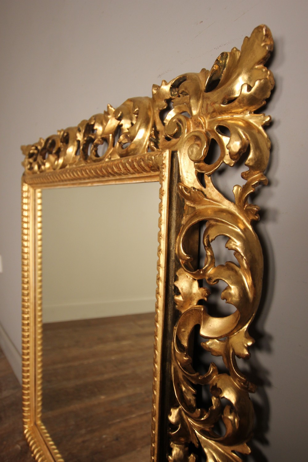 Large 19th C Giltwood Florentine Mirror View IV