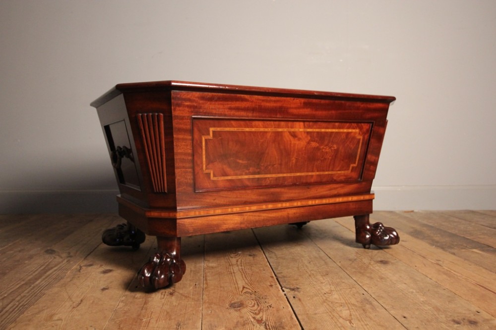 George III Mahogany Cellarette Wine Cooler