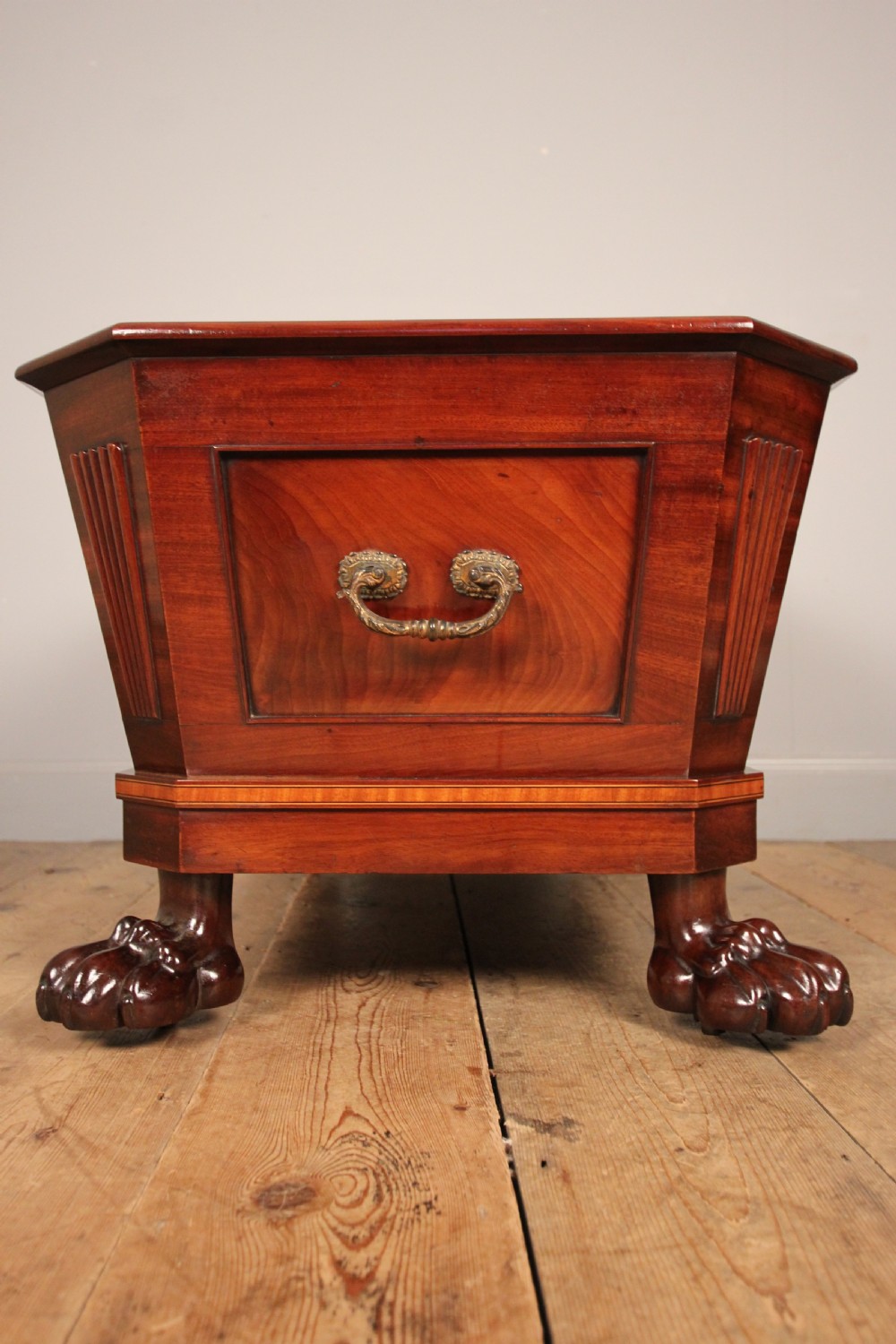 George III Mahogany Cellarette Wine Cooler View II
