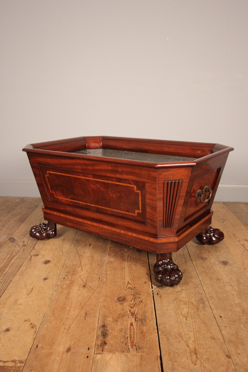 George III Mahogany Cellarette Wine Cooler View V