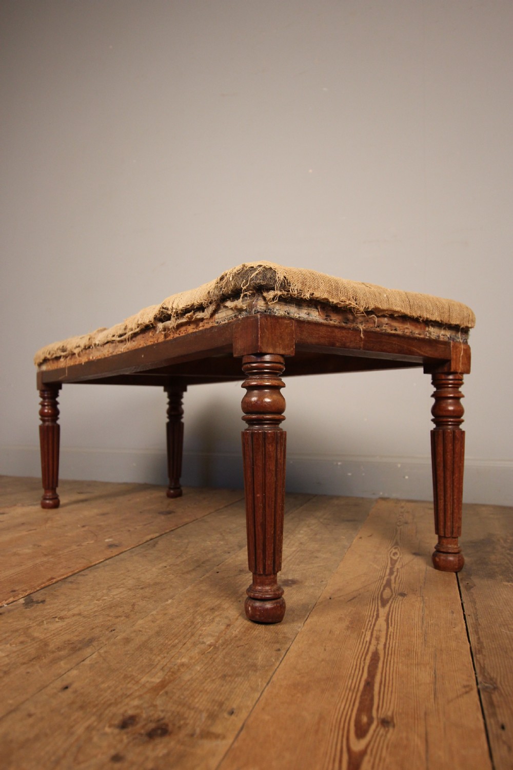 George IV Mahogany Long Stool in the Gillows Manner View II