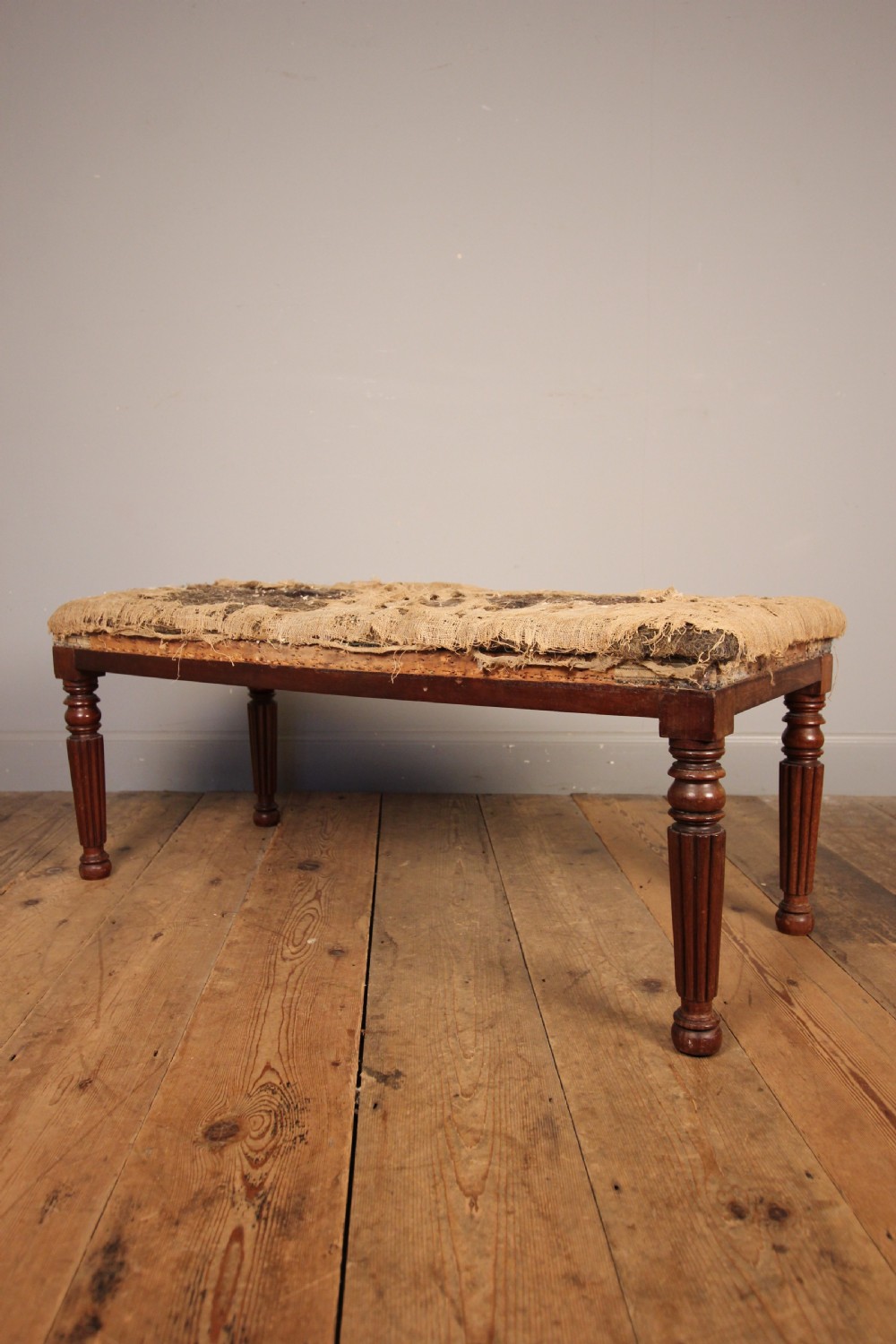 George IV Mahogany Long Stool in the Gillows Manner View III