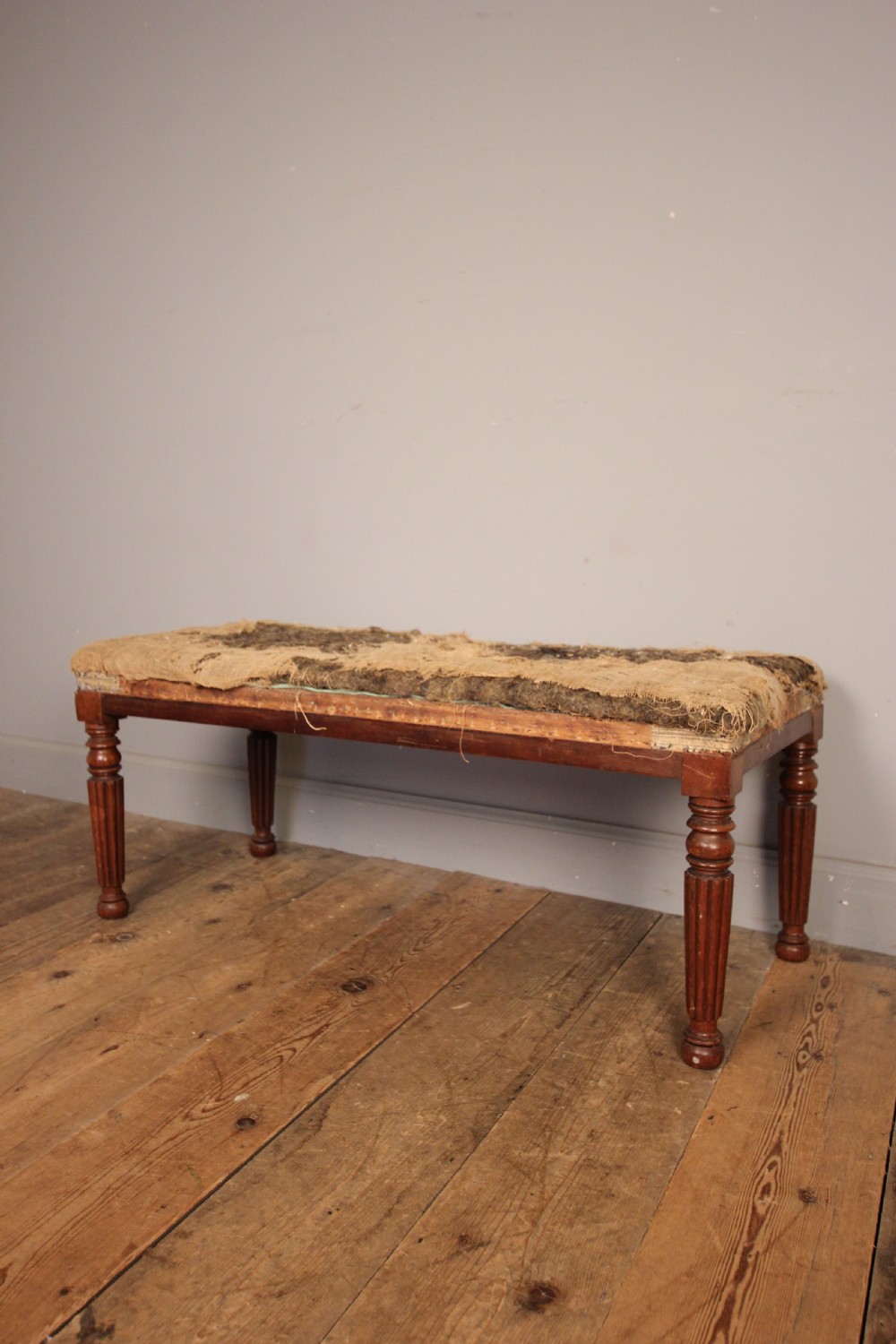 George IV Mahogany Long Stool in the Gillows Manner View IV