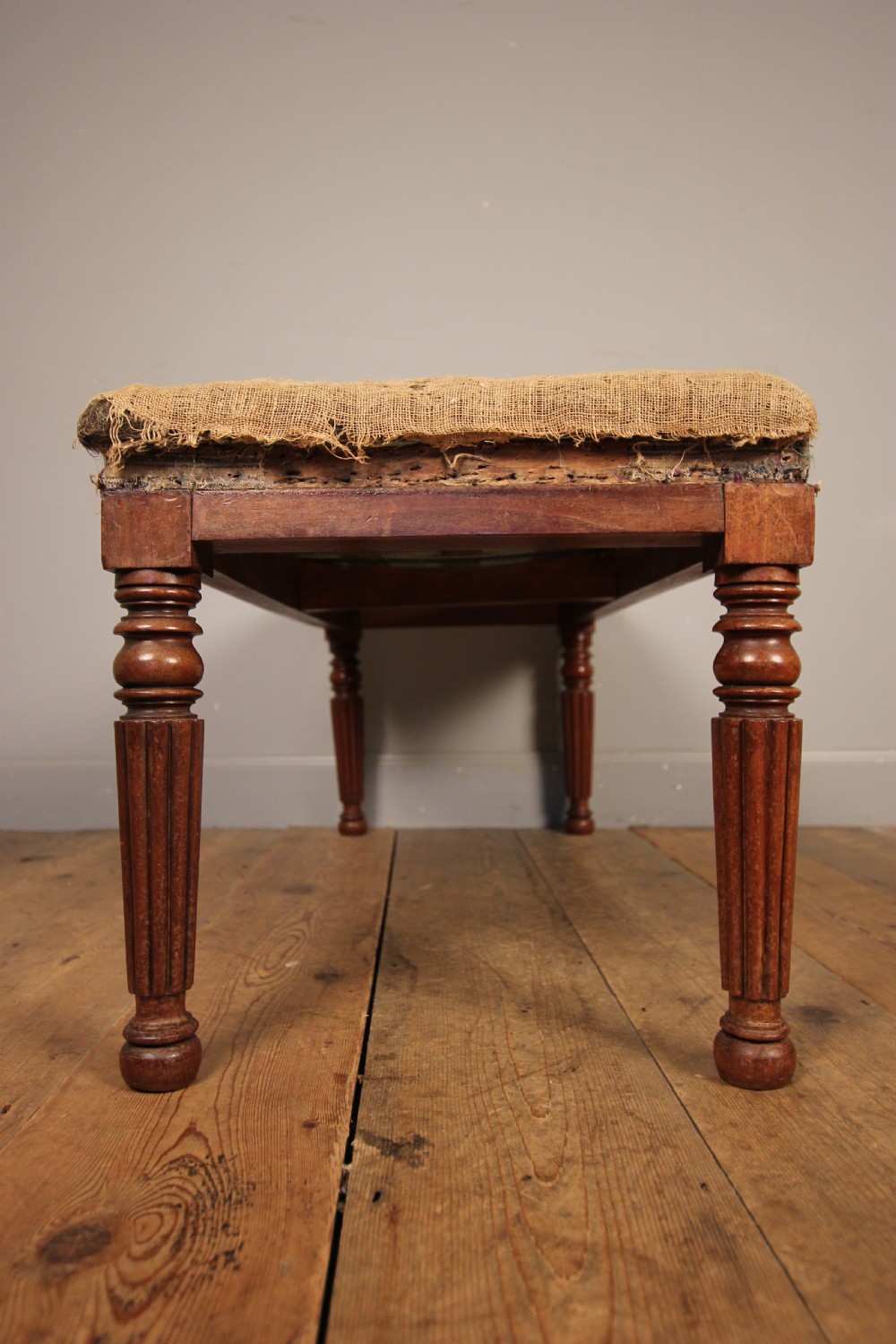 George IV Mahogany Long Stool in the Gillows Manner View V