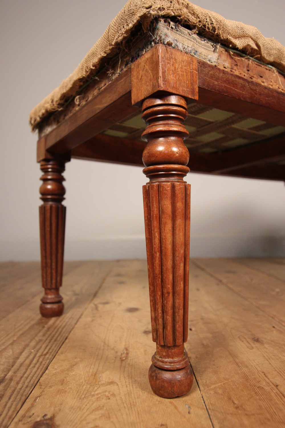 George IV Mahogany Long Stool in the Gillows Manner View VI