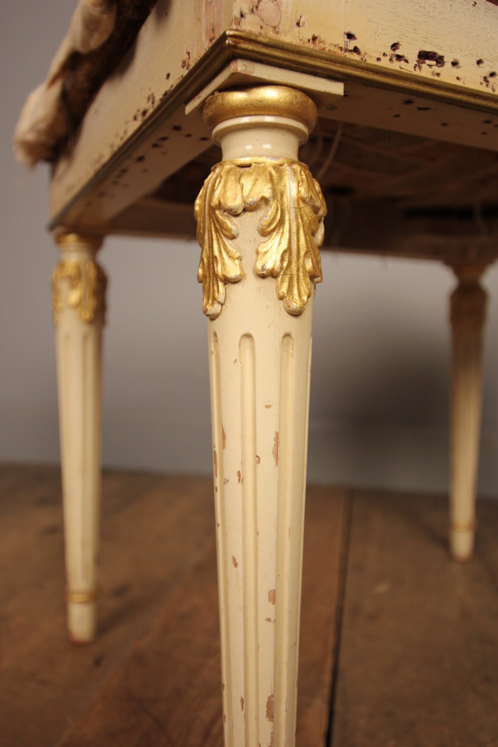 Edwardian Gilt and Gesso Stool View II