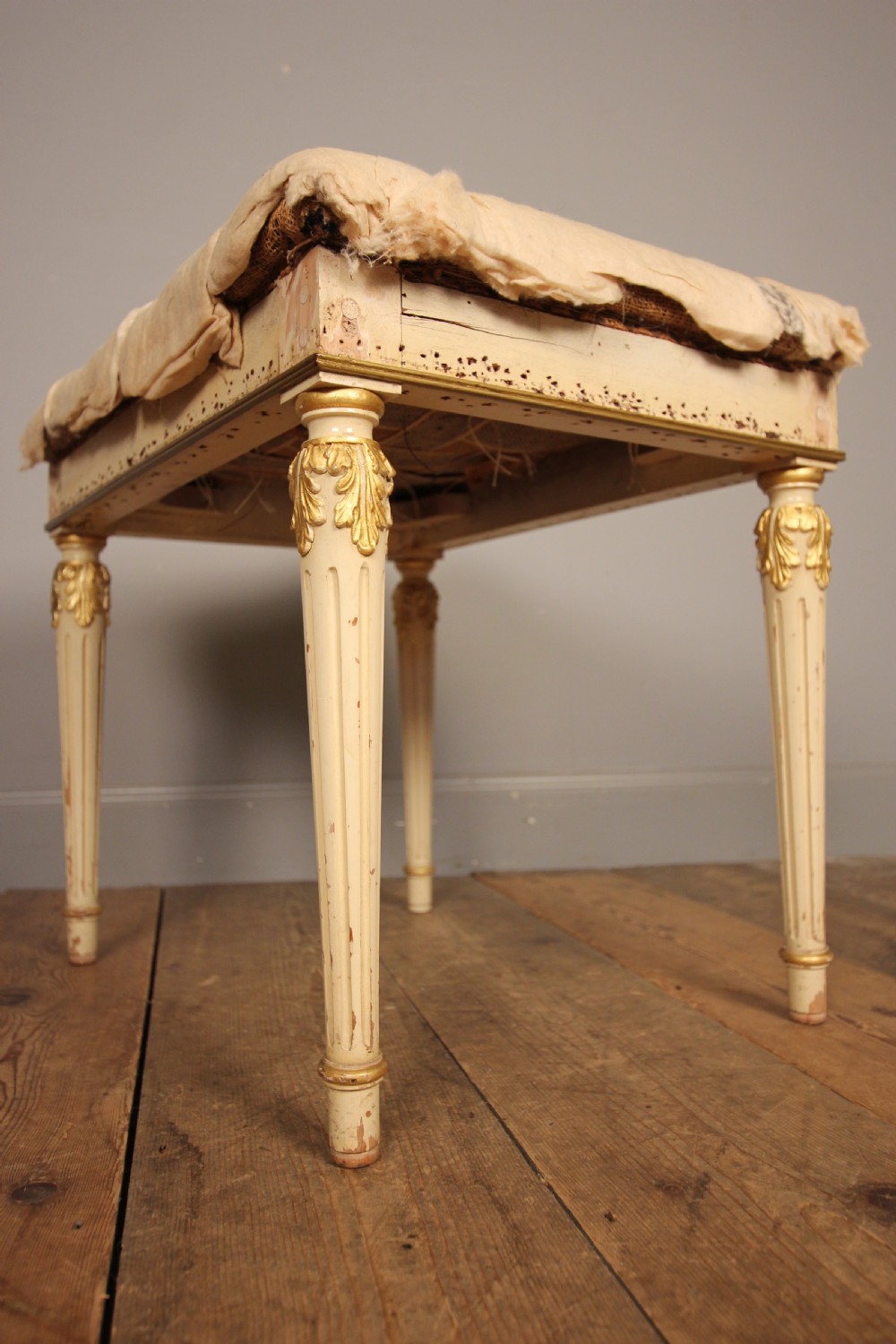 Edwardian Gilt and Gesso Stool View V
