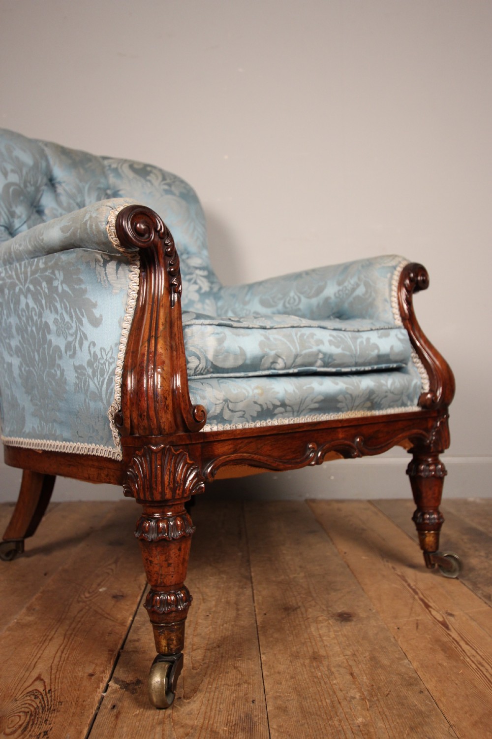 Stunning Gillows Rosewood Bergere Chair View VII