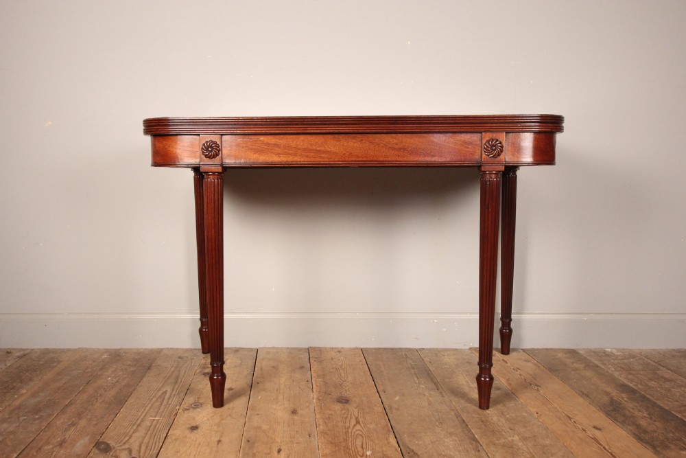 Beautiful Regency Mahogany Card Table View II