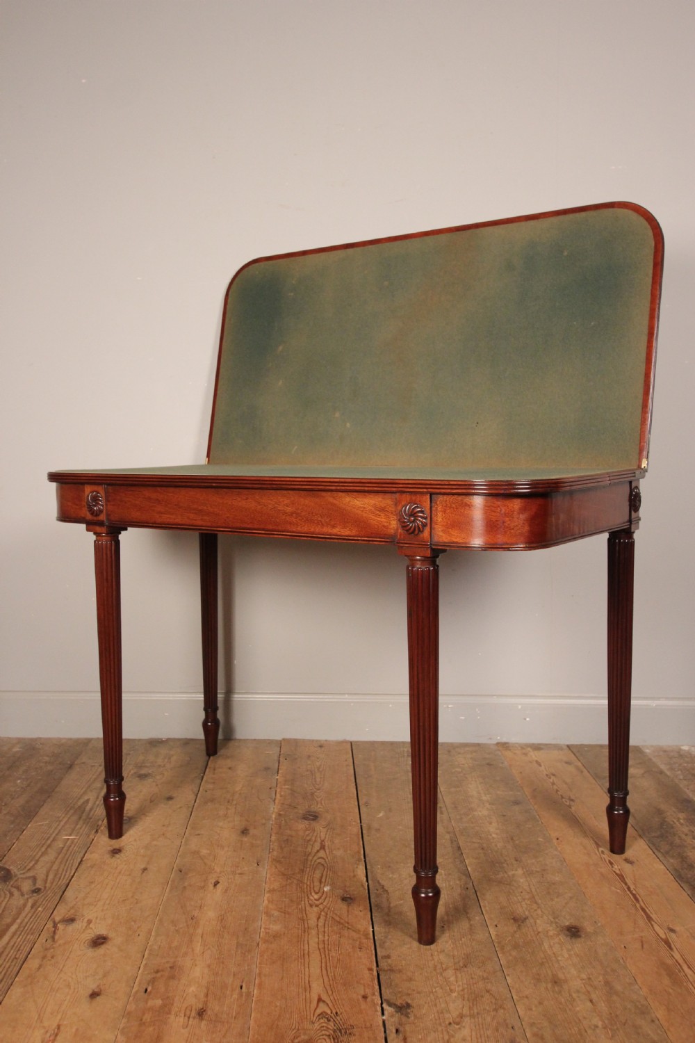 Beautiful Regency Mahogany Card Table View VI
