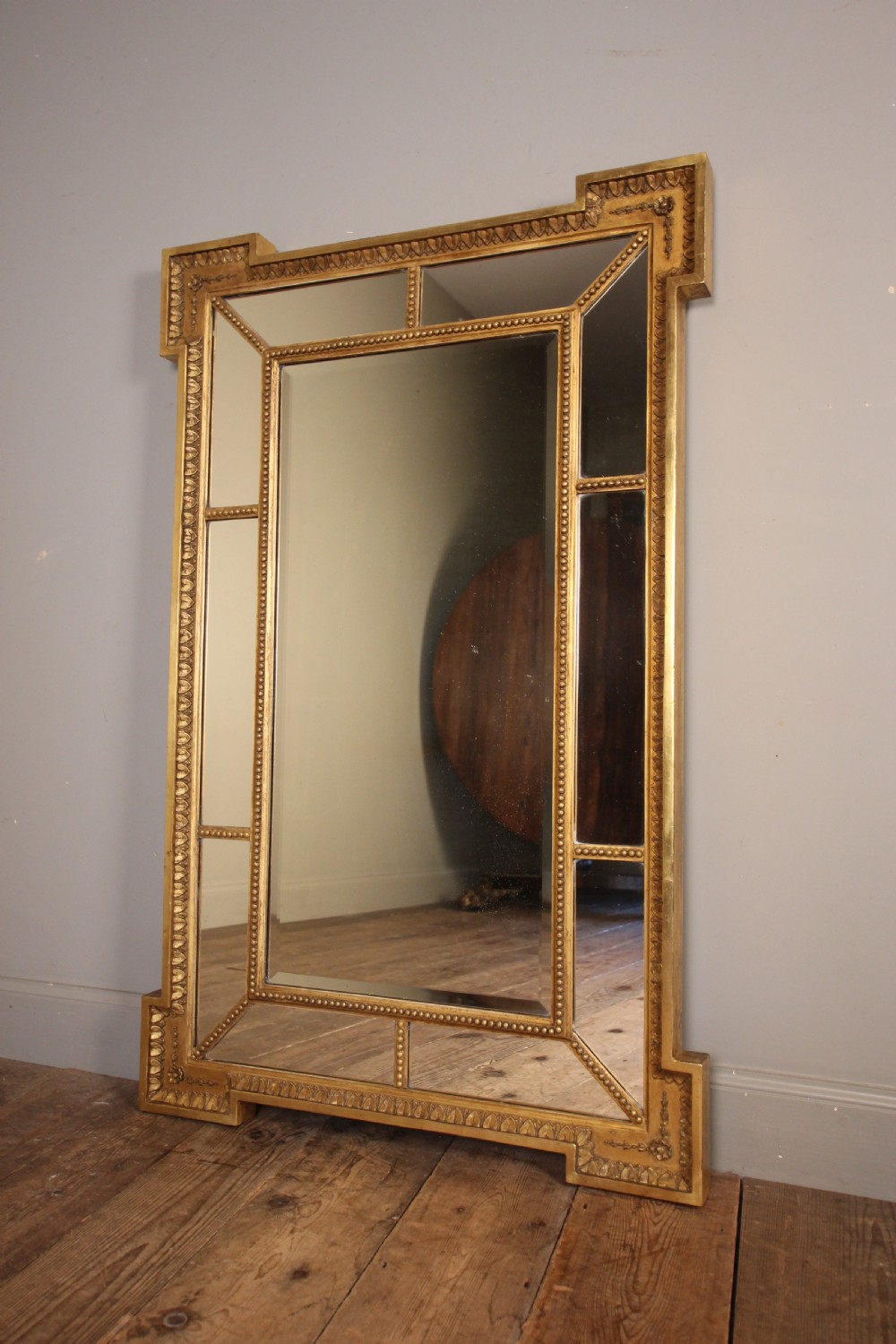 19th Century Giltwood Margin Mirror View II