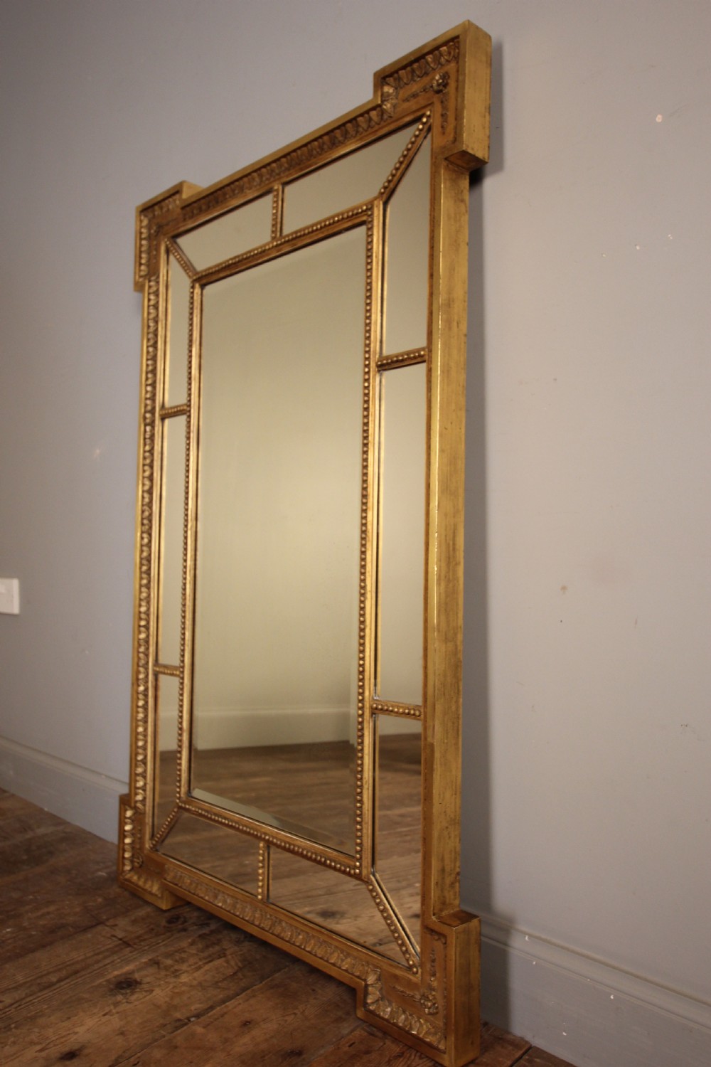 19th Century Giltwood Margin Mirror View III