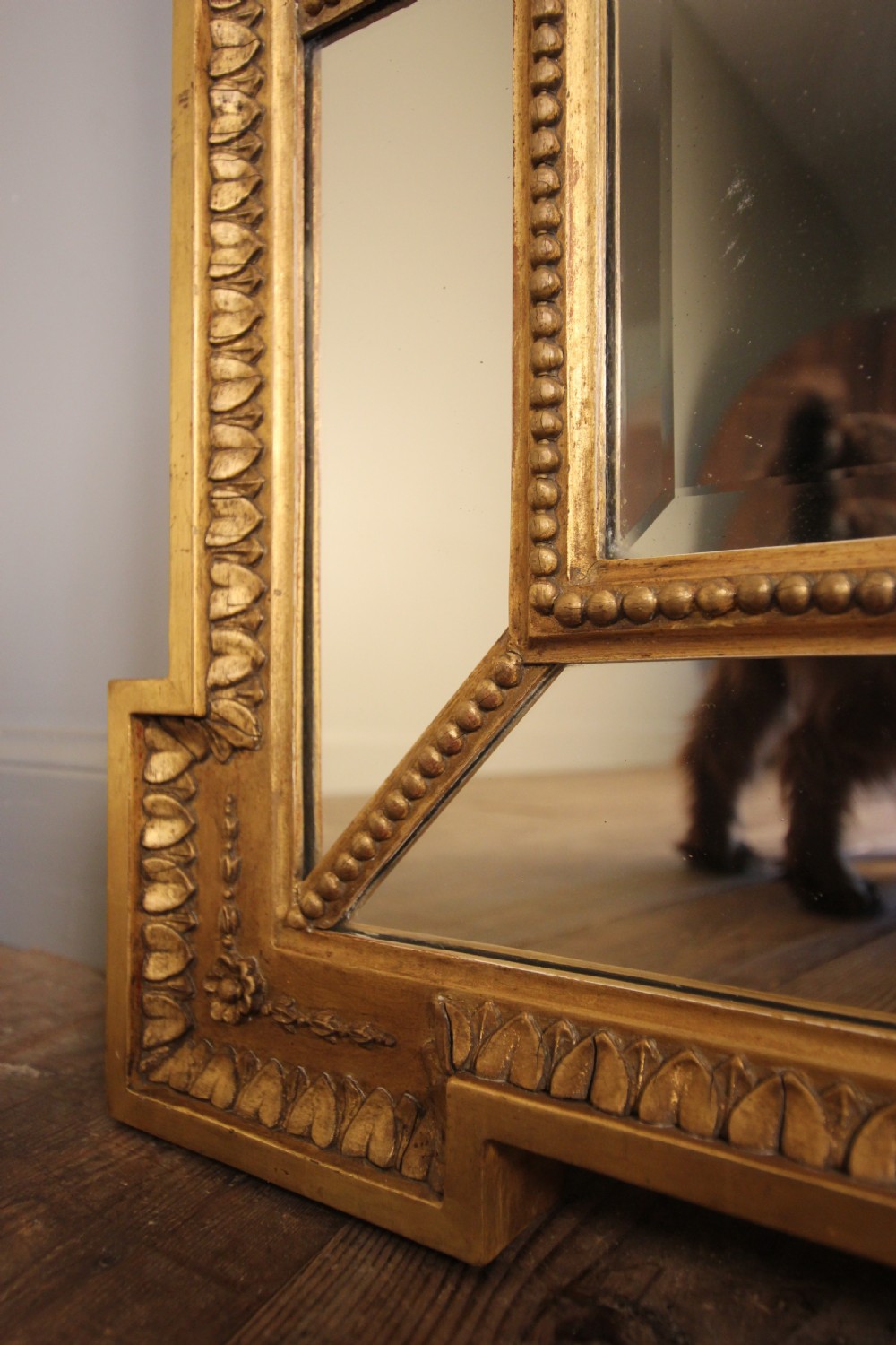 19th Century Giltwood Margin Mirror View VII