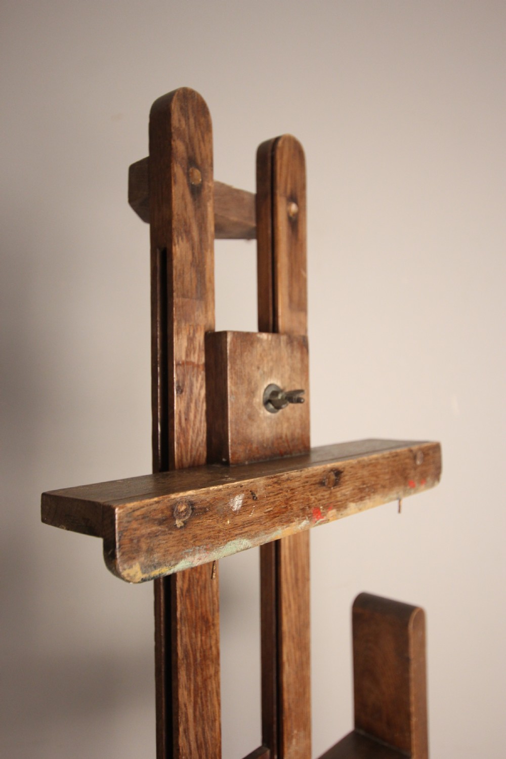 19th Century English Oak Artists Easel View VI