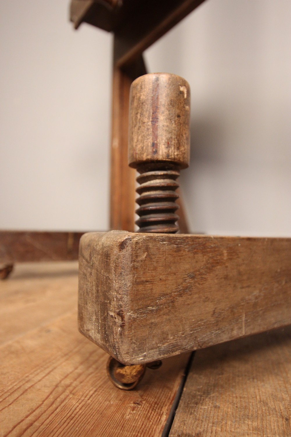 19th Century English Oak Artists Easel View IX