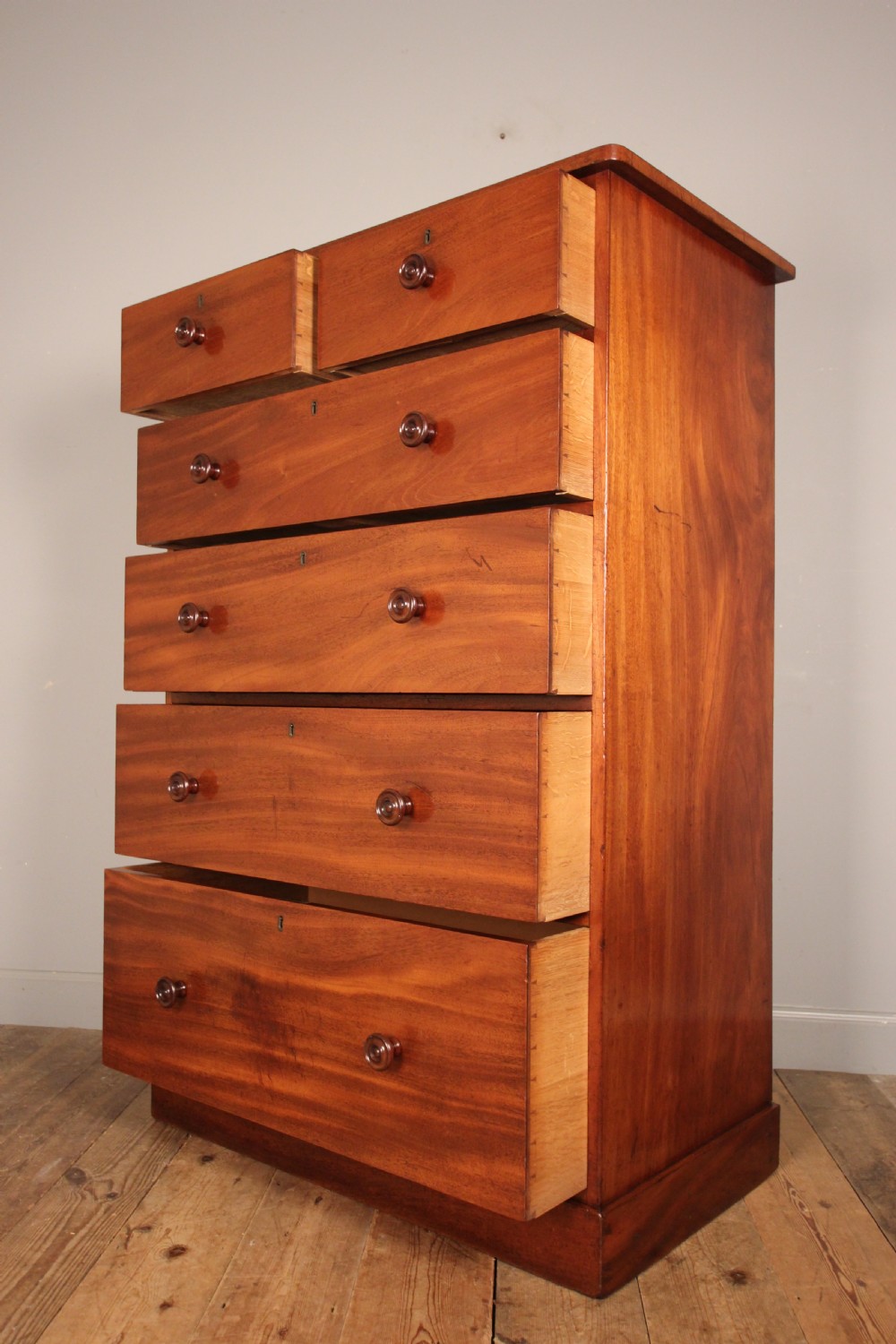 Country House Mahogany Chest of Drawers View IV