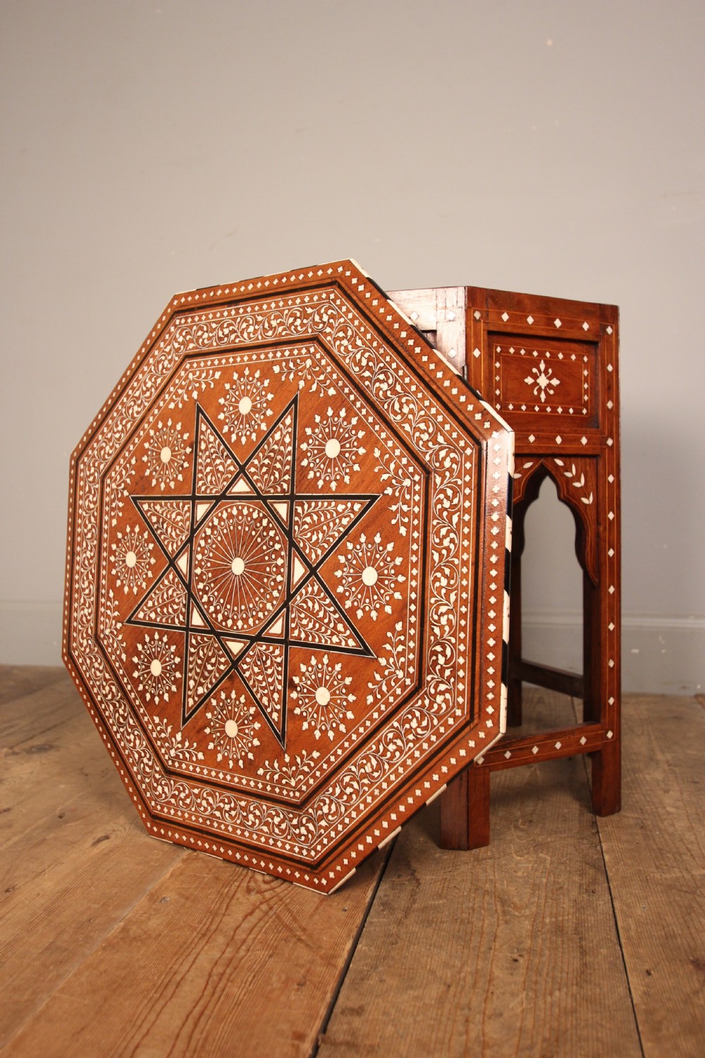 19th C. Anglo Indian Hoshiarpur Table View VI
