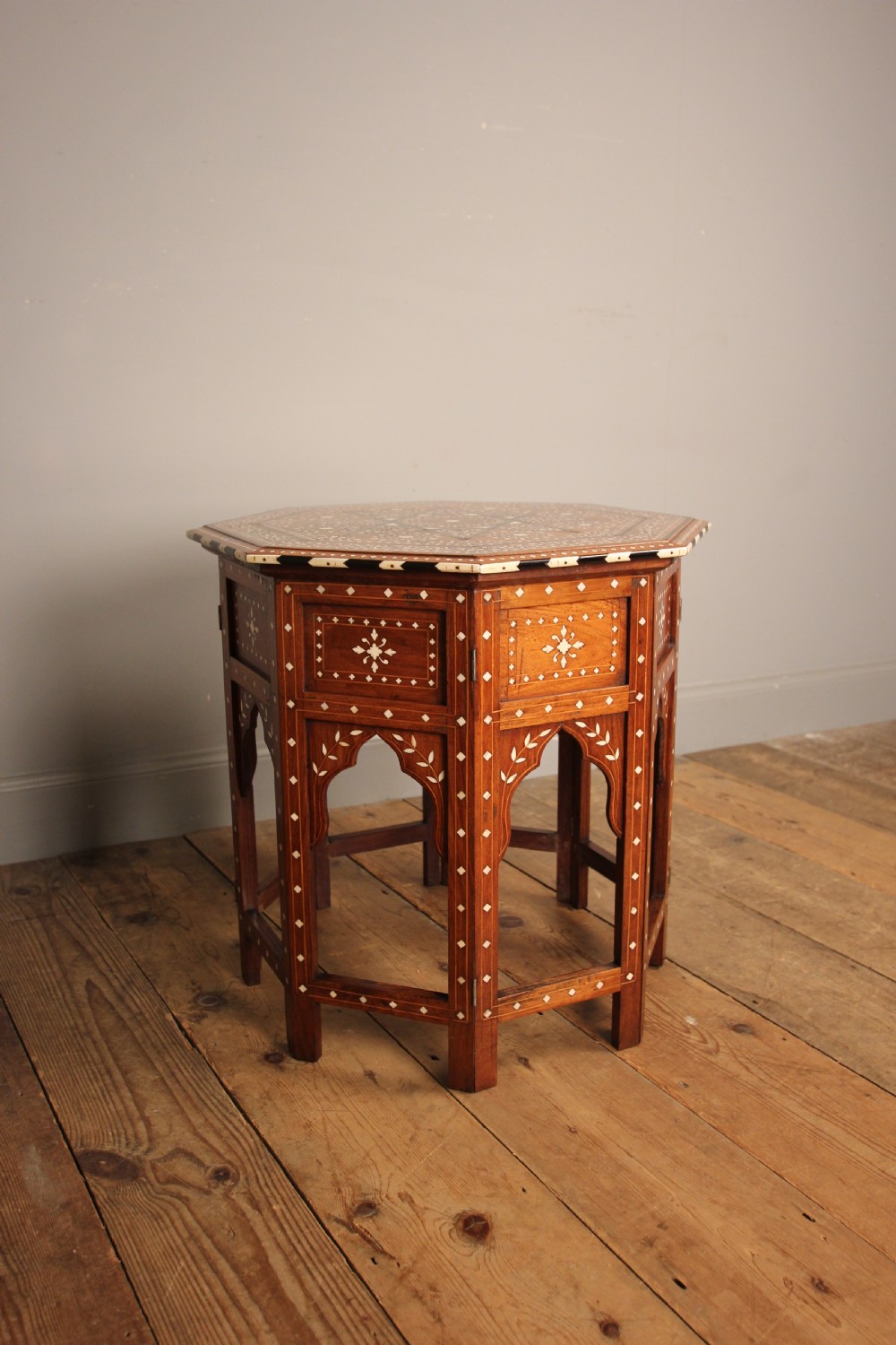 19th C. Anglo Indian Hoshiarpur Table View IX
