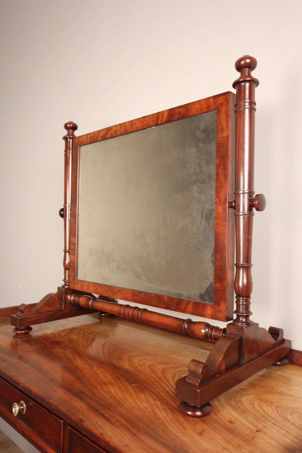 George III Mahogany Dressing Table Mirror