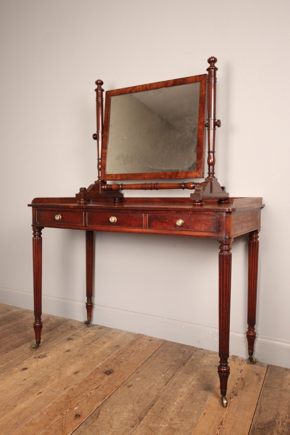 George III Mahogany Dressing Table Mirror View II