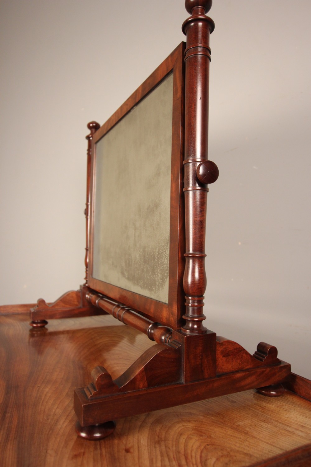George III Mahogany Dressing Table Mirror View IV