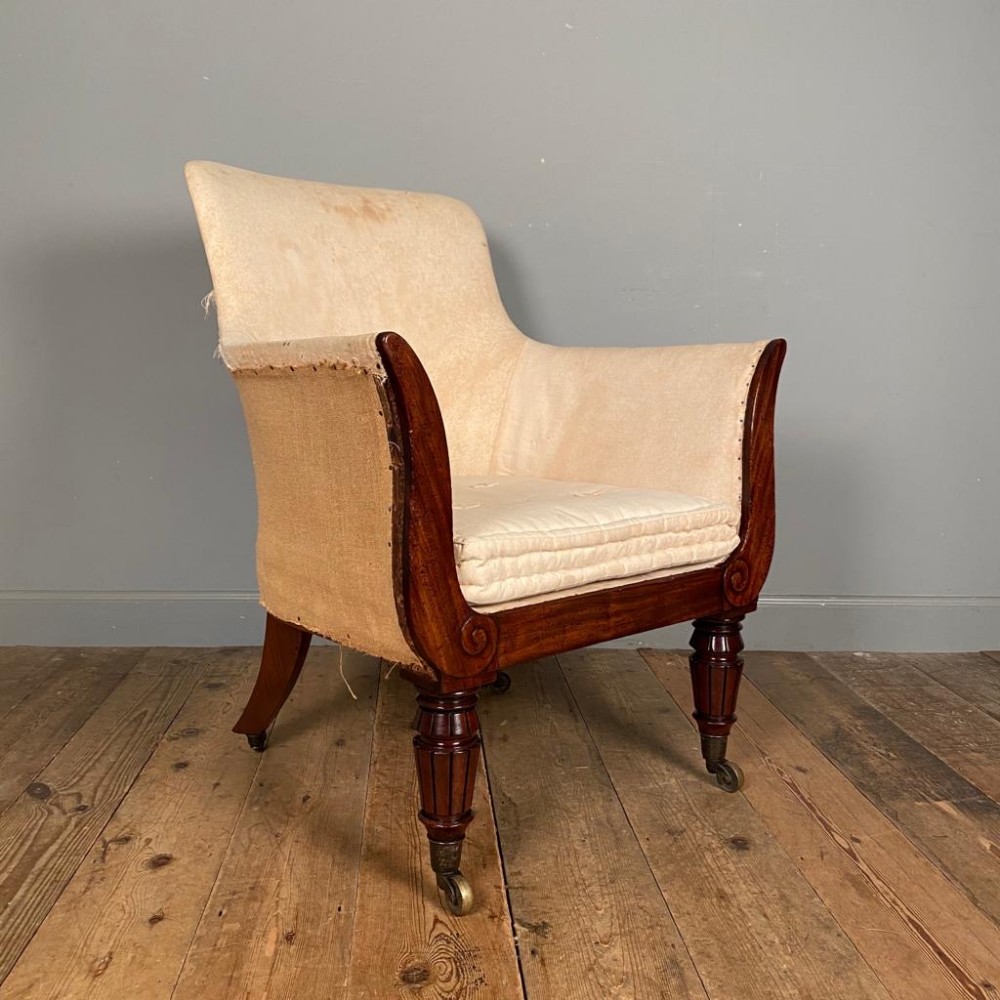 Regency Bergere Library Chair