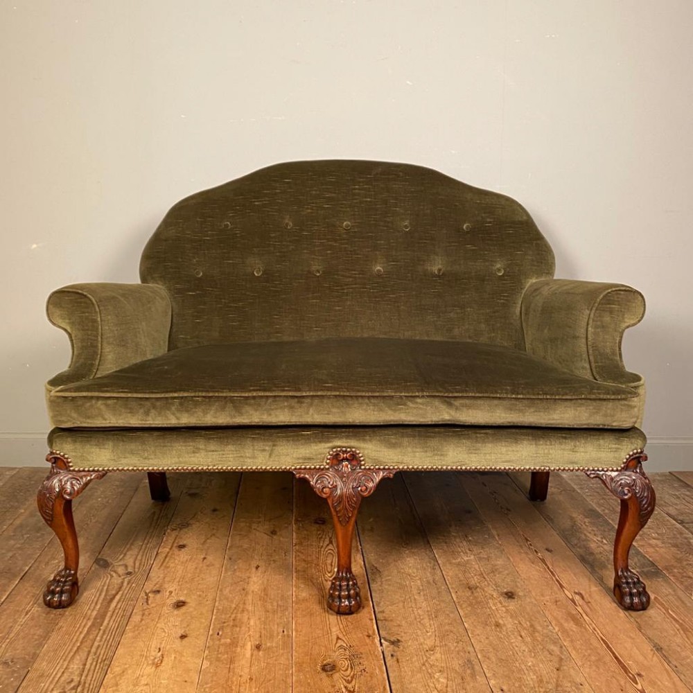 George II Style Small Walnut Sofa