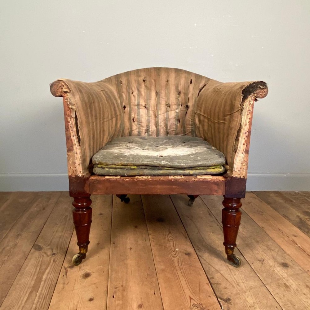 Large George IV Mahogany Tub Chair
