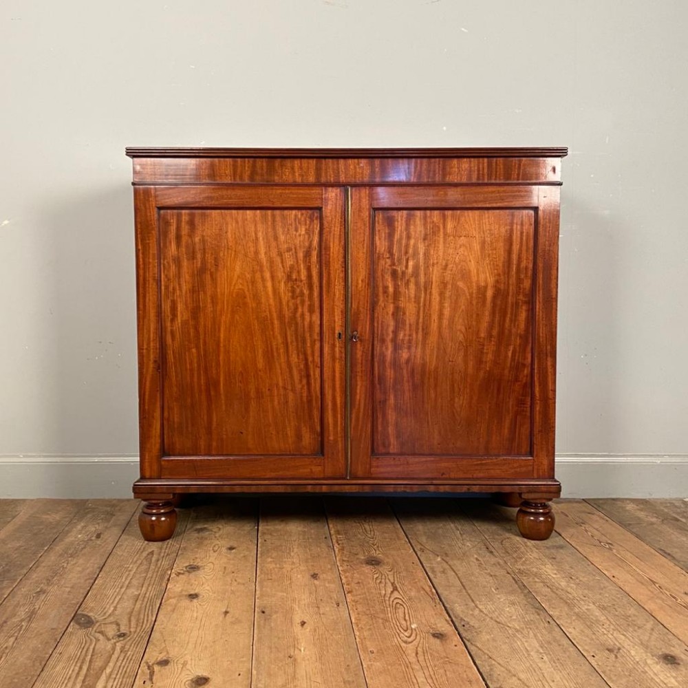 George III Mahogany Dwarf Side Cabinet - In the manner of Gillows