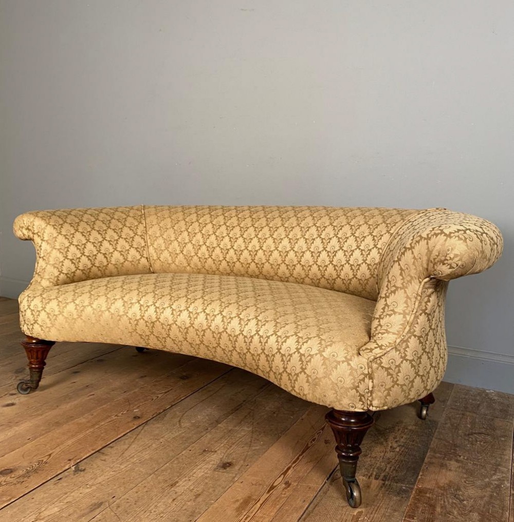 Small Kidney Shaped Sofa
