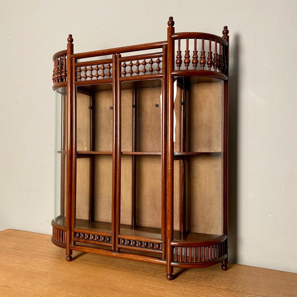 Liberty & Co Walnut Glazed Wall Cabinet