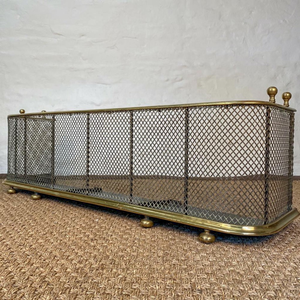 High Quality 19th C. Brass Fender