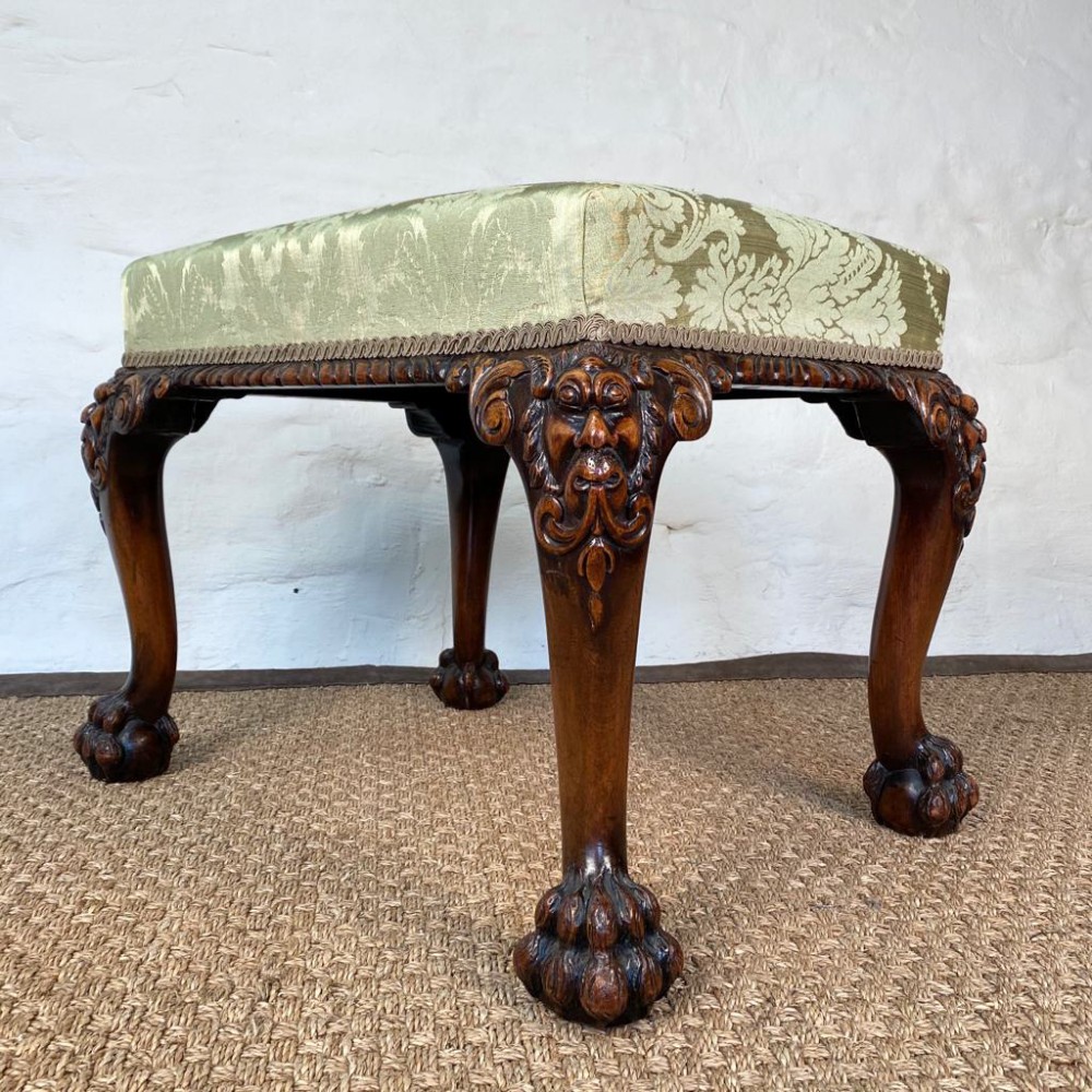 George II Style Walnut Stool