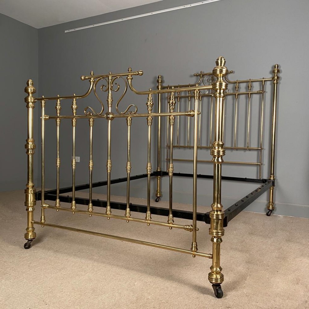 Classic 19th Century Double Brass Bed