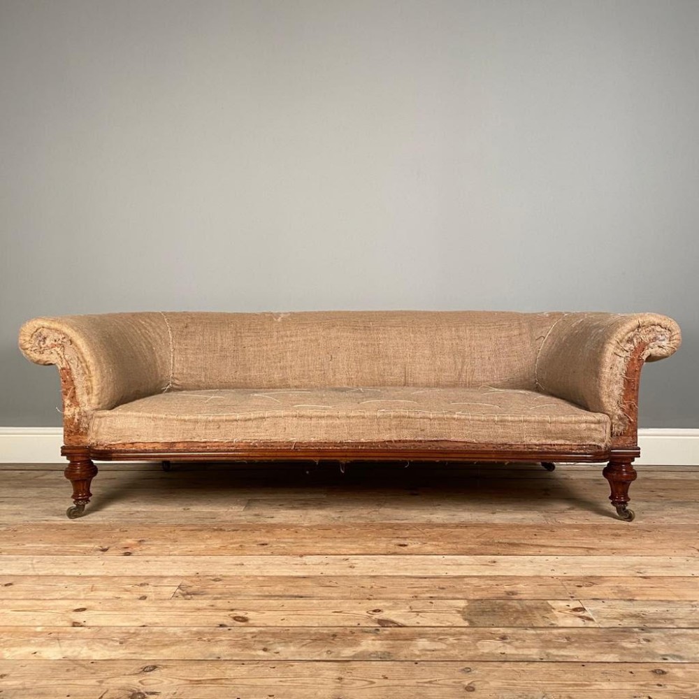 Holland & Sons Walnut Chesterfield Sofa