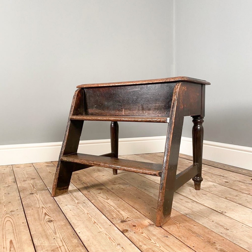 Early 19th C. Mahogany Library Steps