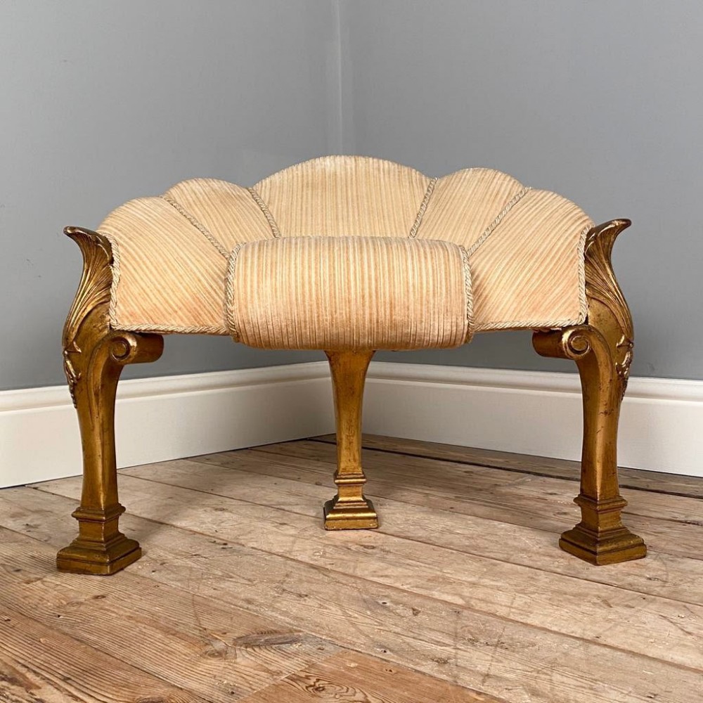 Edwardian Giltwood Cello Stool