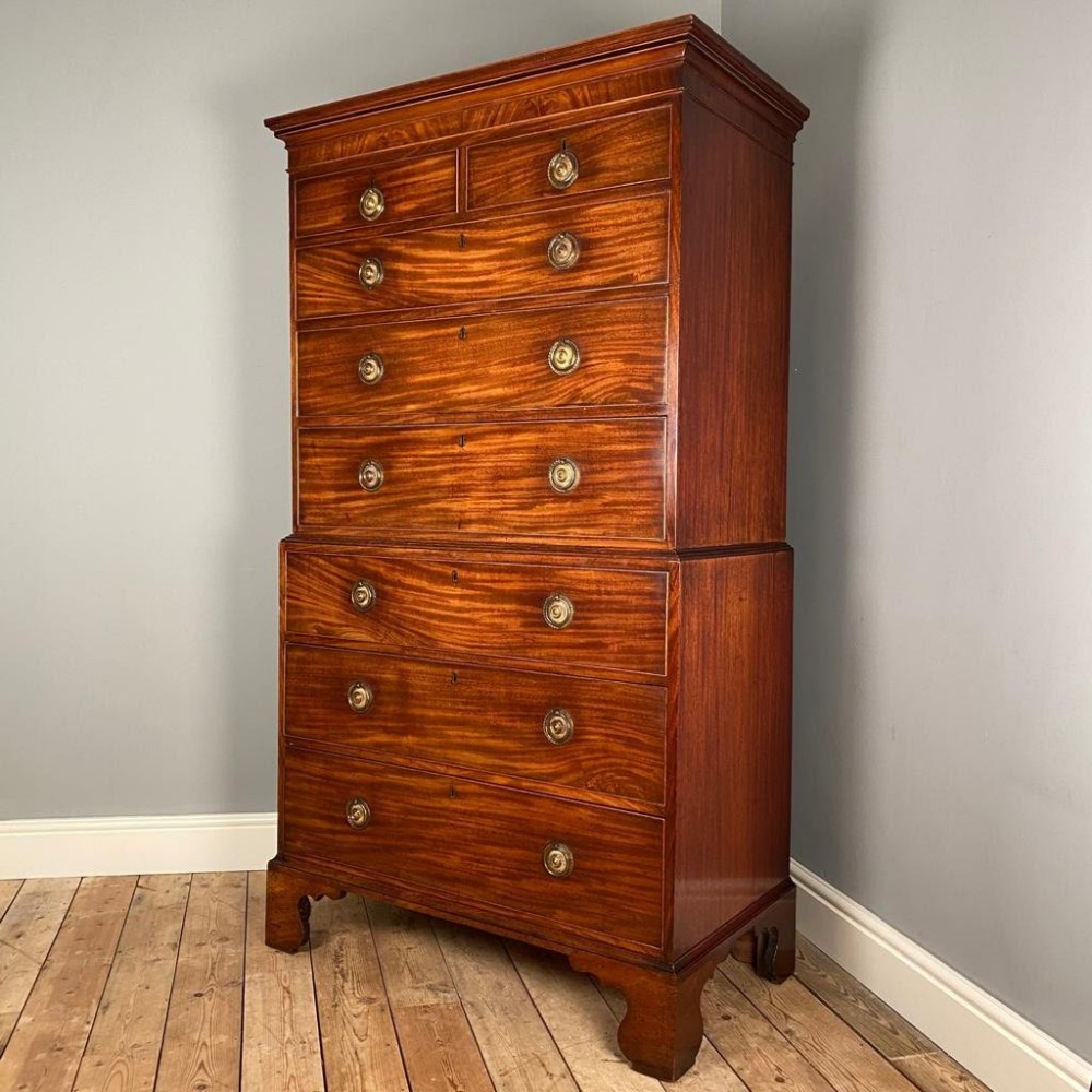 Regency Mahogany Chest on Chest
