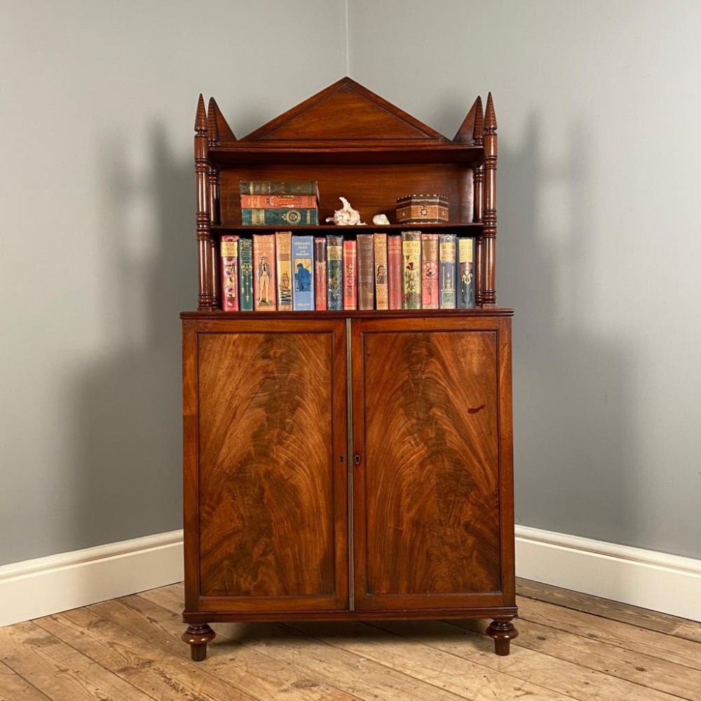 19th C Diminutive Bookcase Cabinet