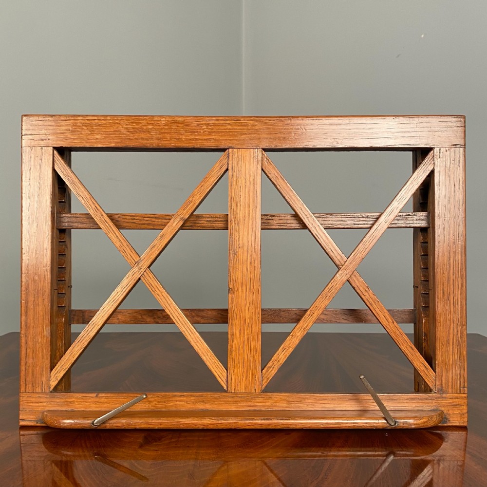 19th C English Oak Book Rest View III